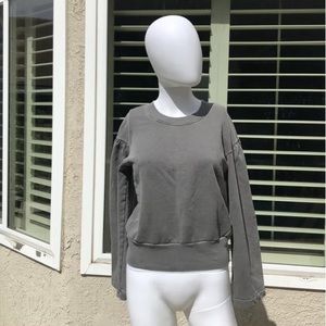 MADEWELL X KAREN WALKER ARMY GRAY SWEATSHIRT SZXXS